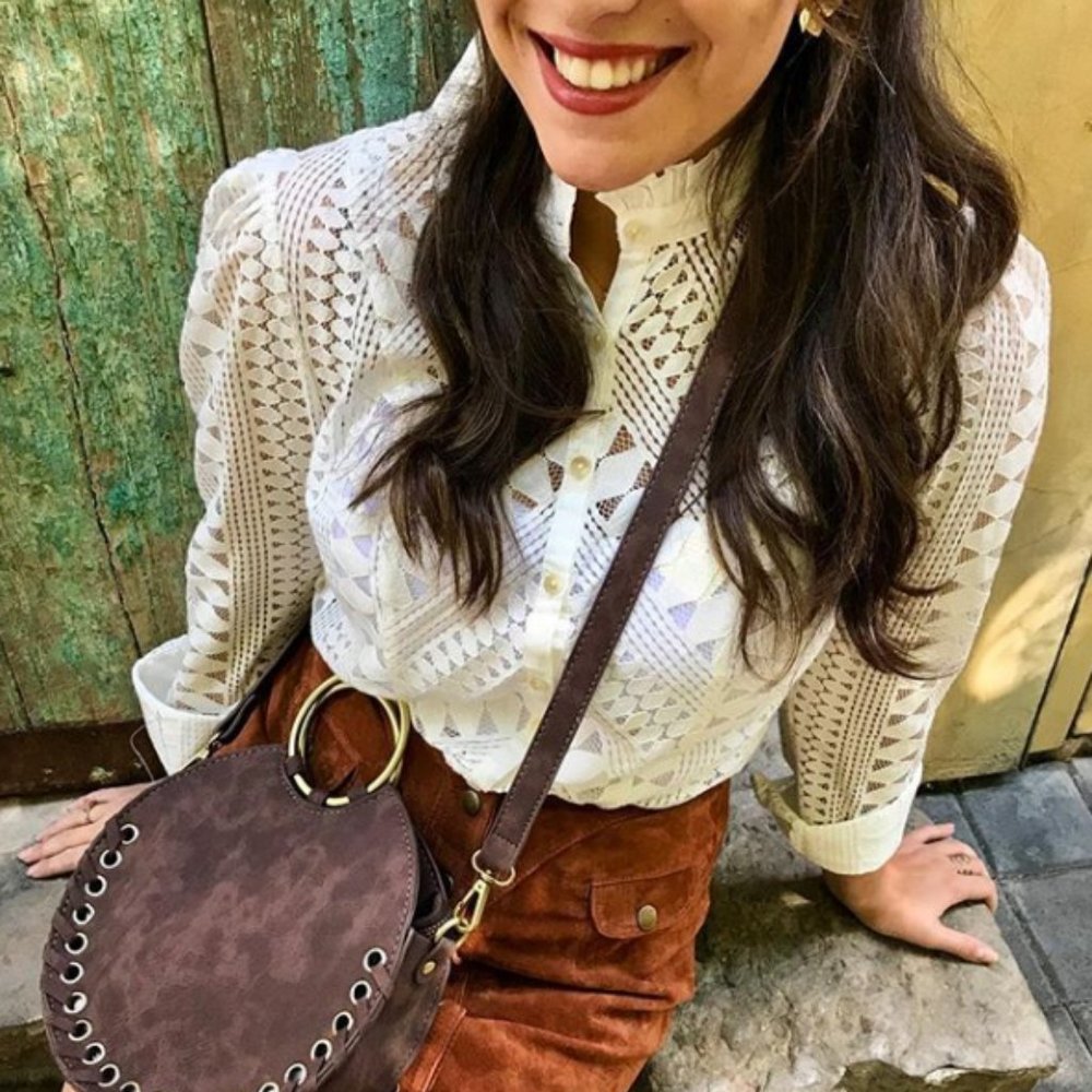 new Anthropologie Laced Buttondown - Picture 3 of 8